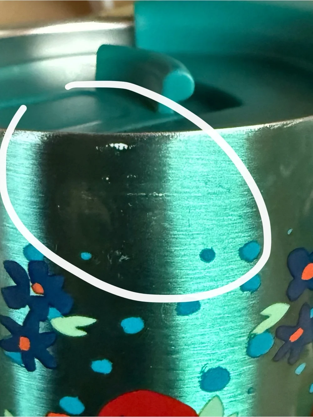 NIB The Pioneer Woman Turquoise & Navy Floral Stainless Steel Tumbler 3-Pack